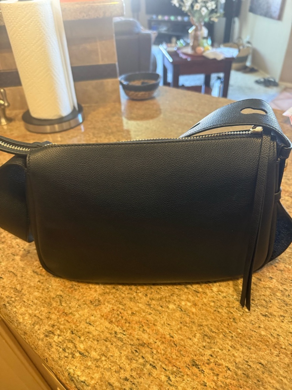 Tory Burch Black Romy Shoulder Bag with Gold Hardware - Picture 10 of 12